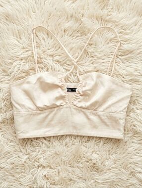 ZARA Criss-Cross Bralette Crop Top